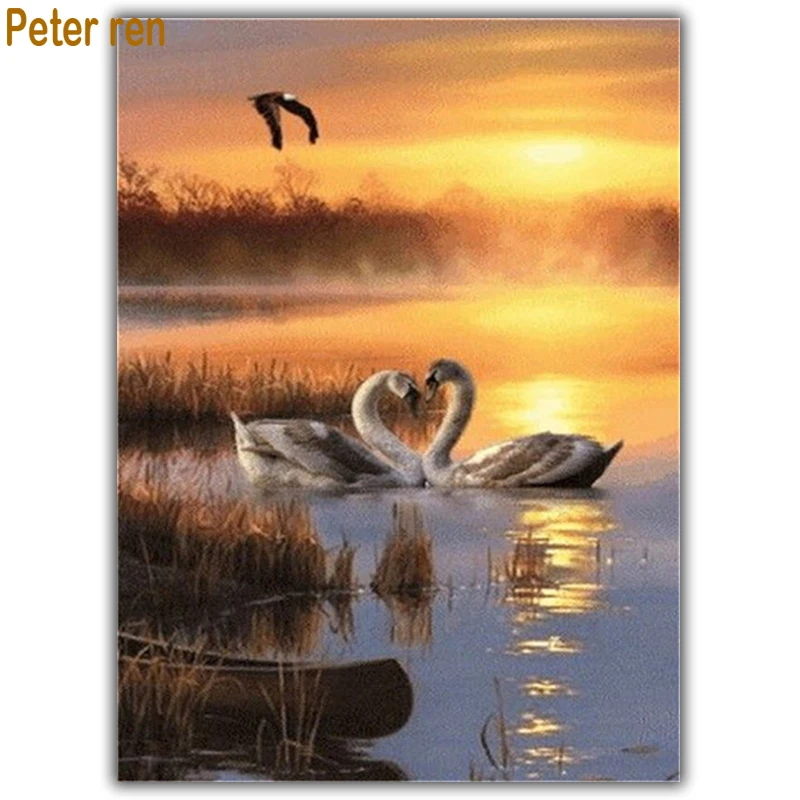 Peter ren Diamond painting gifts DIY Craft 3d square icon paintings Full mosaics Embroidery Pictures by numbers Sunset Swan Lake
Peter ren Diamond painting gifts DIY Craft 3d square icon paintings Full mosaics Embroidery Pictures by numbers Sunset Swan Lake