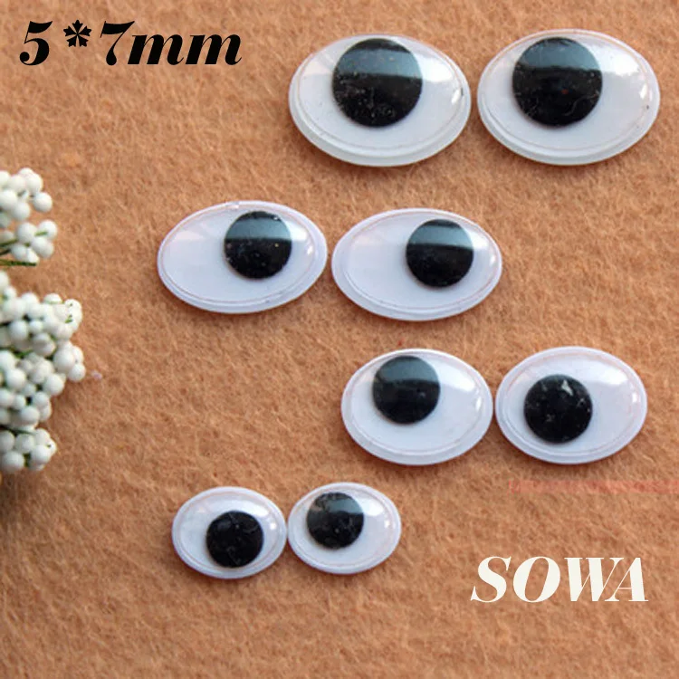Wholesale 5000Pcs/lot small size 5x7mm Black And White Oval Design Imitate Animal Eye Dolls Eye For Toy DIY
Wholesale 5000Pcs/lot small size 5x7mm Black And White Oval Design Imitate Animal Eye Dolls Eye For Toy DIY