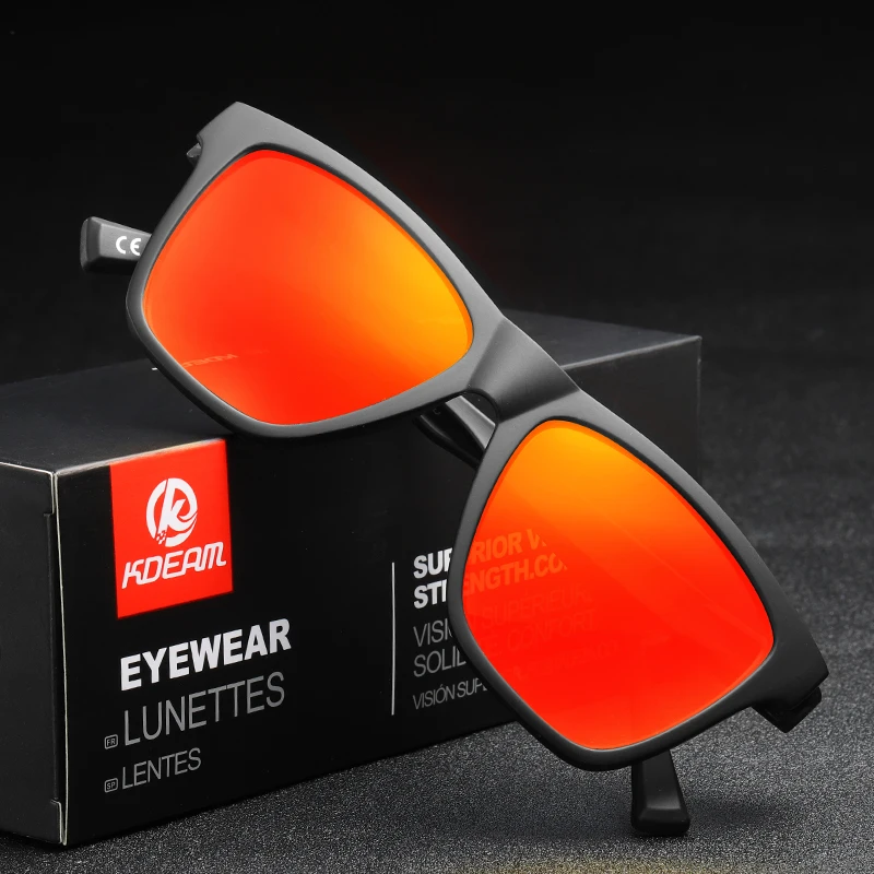 KDEAM TR90 Frame Polarized Sunglasses Women Reflective Coating Lens 7 Colors Men Eyewear UV400 With Case KD731
KDEAM TR90 Frame Polarized Sunglasses Women Reflective Coating Lens 7 Colors Men Eyewear UV400 With Case KD731