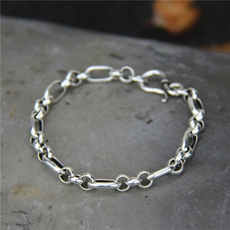 Fashion Chain&Link Bracelet For Couple Buckle bracelet 925 Silver Trendy Bracelet Punk Handmade Original Bracelet Jewelry
Fashion Chain&Link Bracelet For Couple Buckle bracelet 925 Silver Trendy Bracelet Punk Handmade Original Bracelet Jewelry