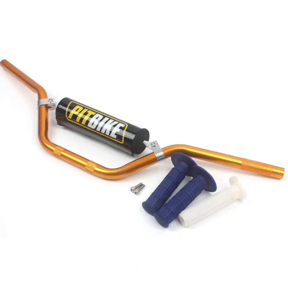 Motorcycle 7/8" 22MM Handlebar Gold Handle Bar + Foam Pad + Blue Grips for CRF YZF KXF KLX RMZ DRZ KTM Pit Dirt Bike Motocross
Motorcycle 7/8" 22MM Handlebar Gold Handle Bar + Foam Pad + Blue Grips for CRF YZF KXF KLX RMZ DRZ KTM Pit Dirt Bike Motocross