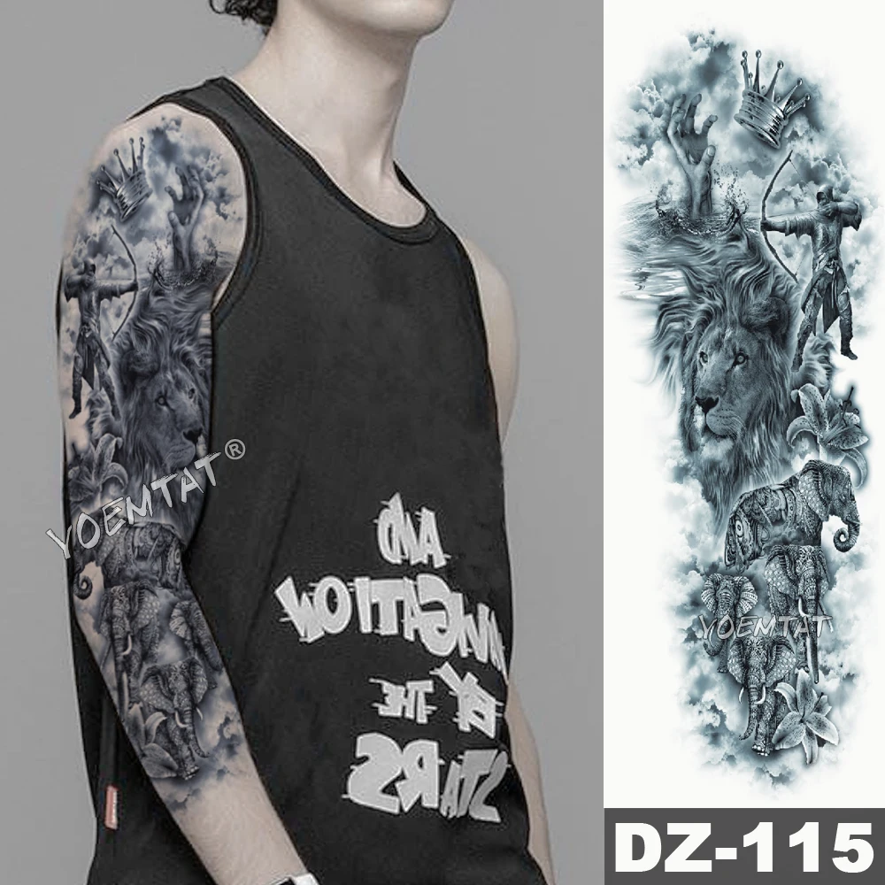 Large Arm Sleeve Tattoo Victory Warrior Soldier Waterproof Temporary Tattoo Sticker Angel Saint Men Full Skull Totem Tatoo
Large Arm Sleeve Tattoo Victory Warrior Soldier Waterproof Temporary Tattoo Sticker Angel Saint Men Full Skull Totem Tatoo