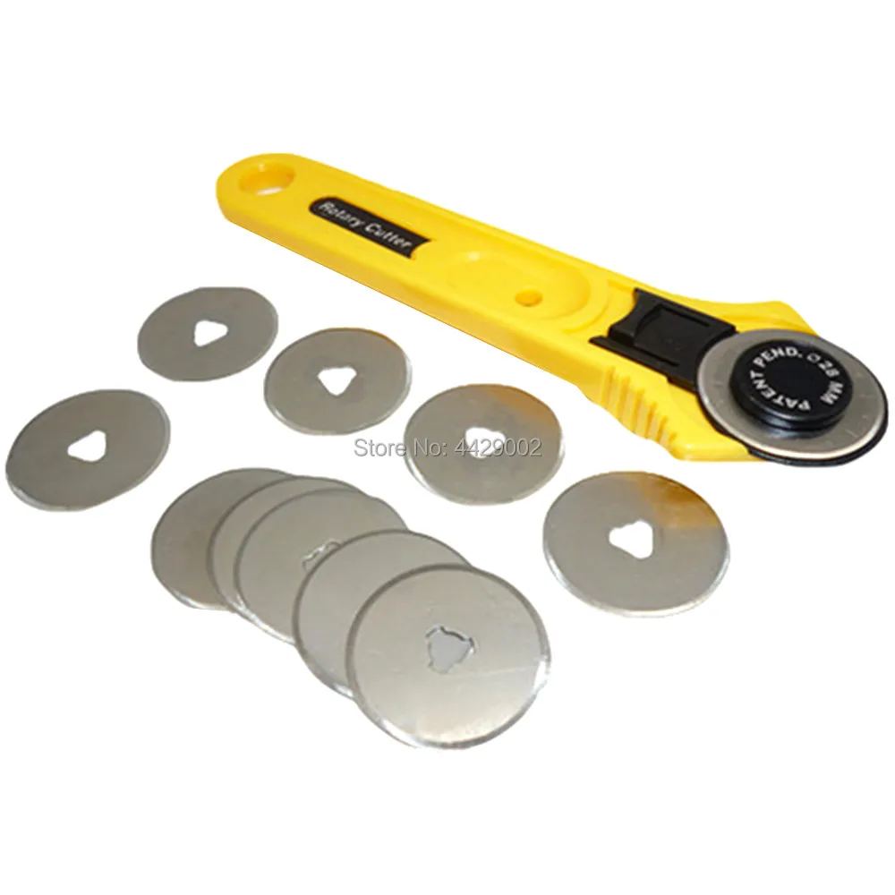 10pcs 28mm Rotary Cutter Blades Spare Blade + 1pc 28mm Rotary Cutter Handle Quilter Sewing Fabric Craft Quilting Cutting Tool
10pcs 28mm Rotary Cutter Blades Spare Blade + 1pc 28mm Rotary Cutter Handle Quilter Sewing Fabric Craft Quilting Cutting Tool