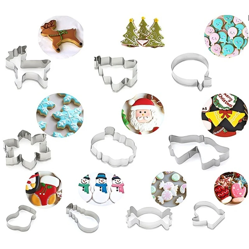 Christmas tools Various DIY Cookie Cutter Stainless Steel Cut Biscuit Mold Cooking Tools Vegetable Chopper Kitchen Accessories
Christmas tools Various DIY Cookie Cutter Stainless Steel Cut Biscuit Mold Cooking Tools Vegetable Chopper Kitchen Accessories