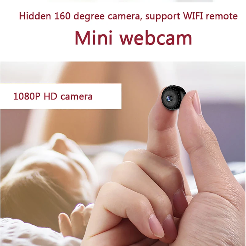 2018 новая 1080P HD веб камера 160 градусов широкоугольная мини с поддержкой Wi Fi сети
