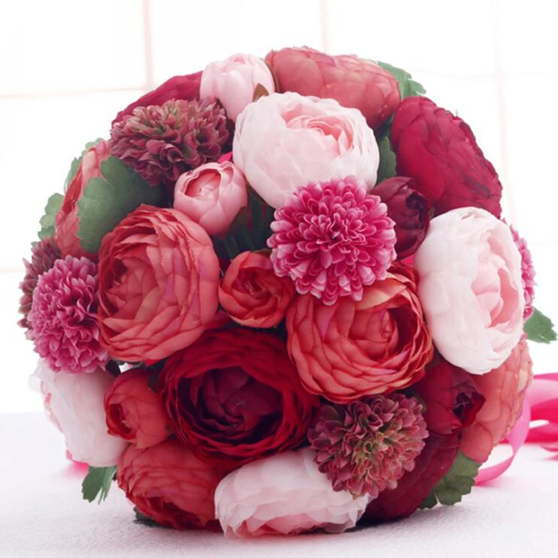 New Handmade Mixed Silk Artificial Flowers Bride Holding Flower Bridesmaid Wedding Bouquet Beach Bridal Wedding Flower Bouquets
New Handmade Mixed Silk Artificial Flowers Bride Holding Flower Bridesmaid Wedding Bouquet Beach Bridal Wedding Flower Bouquets
