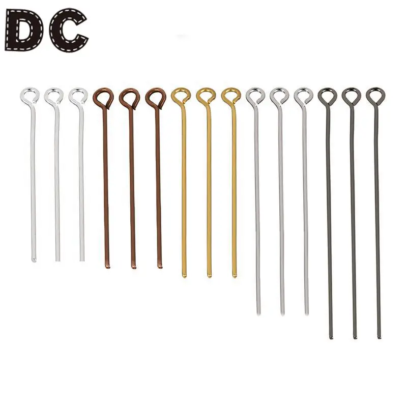 200pcs/lot Eye Head Pin 20 25 30 40 50mm Gold/Silver /Rhodium Color Eye Pins Findings For Diy Jewelry Accessories Supplies
200pcs/lot Eye Head Pin 20 25 30 40 50mm Gold/Silver /Rhodium Color Eye Pins Findings For Diy Jewelry Accessories Supplies