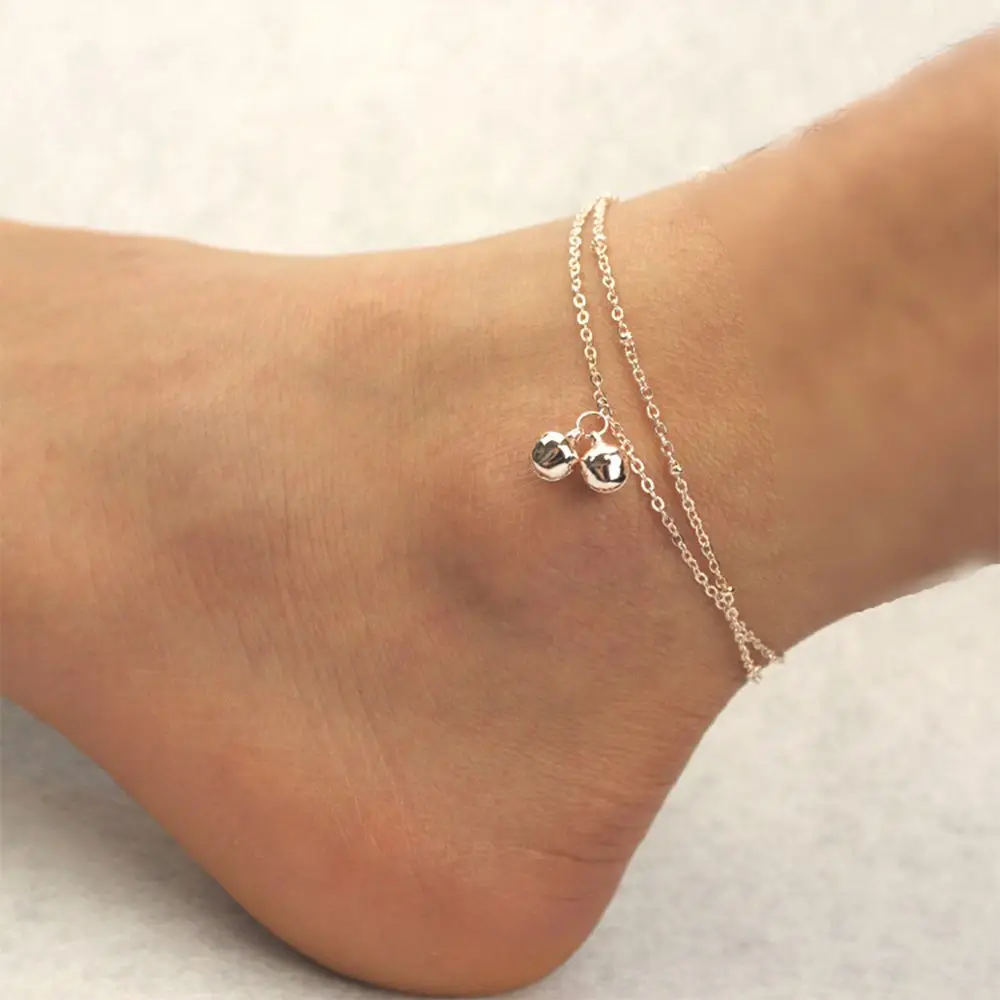 New Fashion Women Ladies Charm Double Bell Chain Bead Anklet Ankle Bracelet Beach Foot Jewelry
New Fashion Women Ladies Charm Double Bell Chain Bead Anklet Ankle Bracelet Beach Foot Jewelry