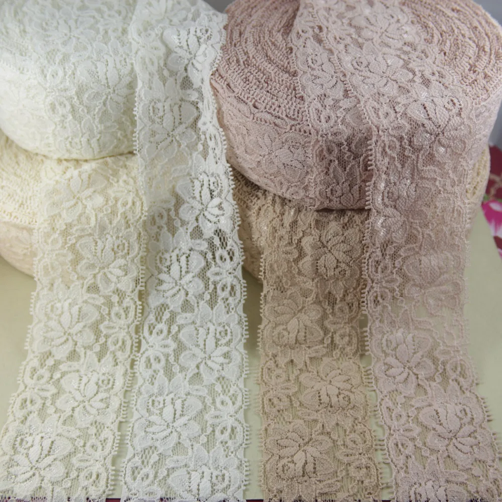 Total 130 Yards 53-57mm Width Elastic Stretch Lace Trim Sewing Elastic Lace DB35
Total 130 Yards 53-57mm Width Elastic Stretch Lace Trim Sewing Elastic Lace DB35