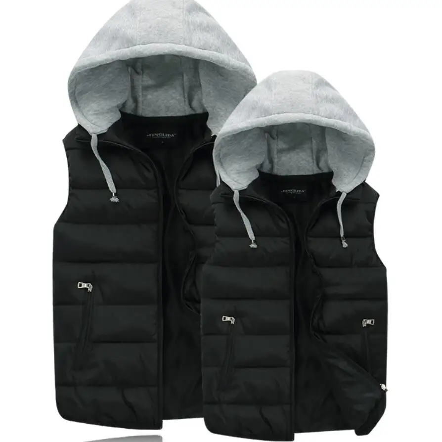 2019 Brand Hooded Mens Vest Sleeveless Vest Winter Casual Coats Male Cotton-Padded Men's Vest Men Thicken Waistcoat Q6000
2019 Brand Hooded Mens Vest Sleeveless Vest Winter Casual Coats Male Cotton-Padded Men's Vest Men Thicken Waistcoat Q6000