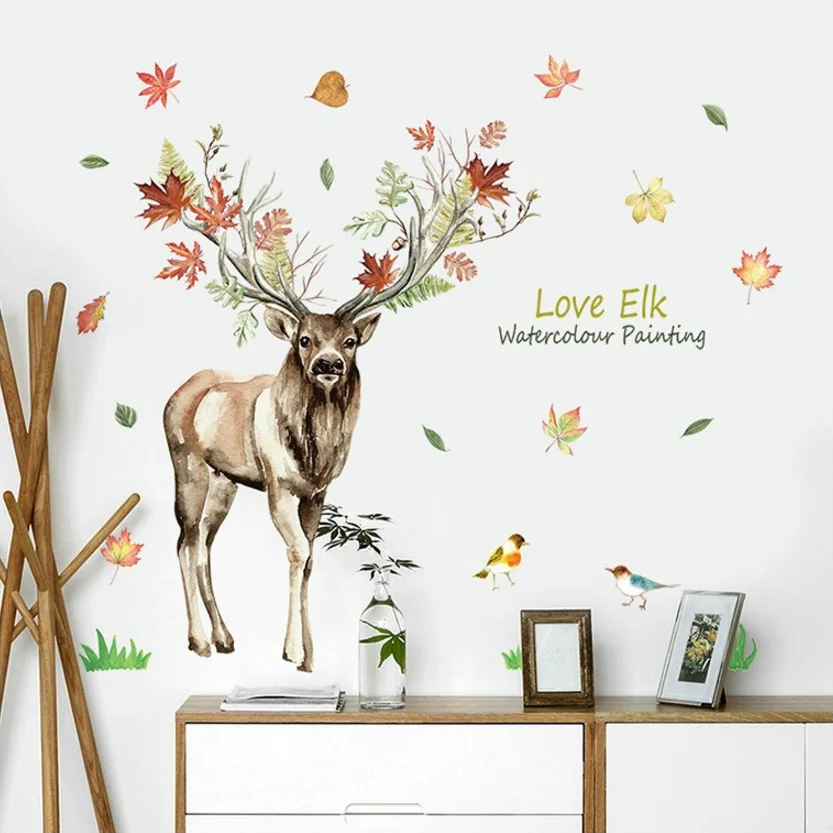 New Elk wall stickers living room bedroom decorative wall decoration stickers green home decoration wallpaper mural organizer
New Elk wall stickers living room bedroom decorative wall decoration stickers green home decoration wallpaper mural organizer