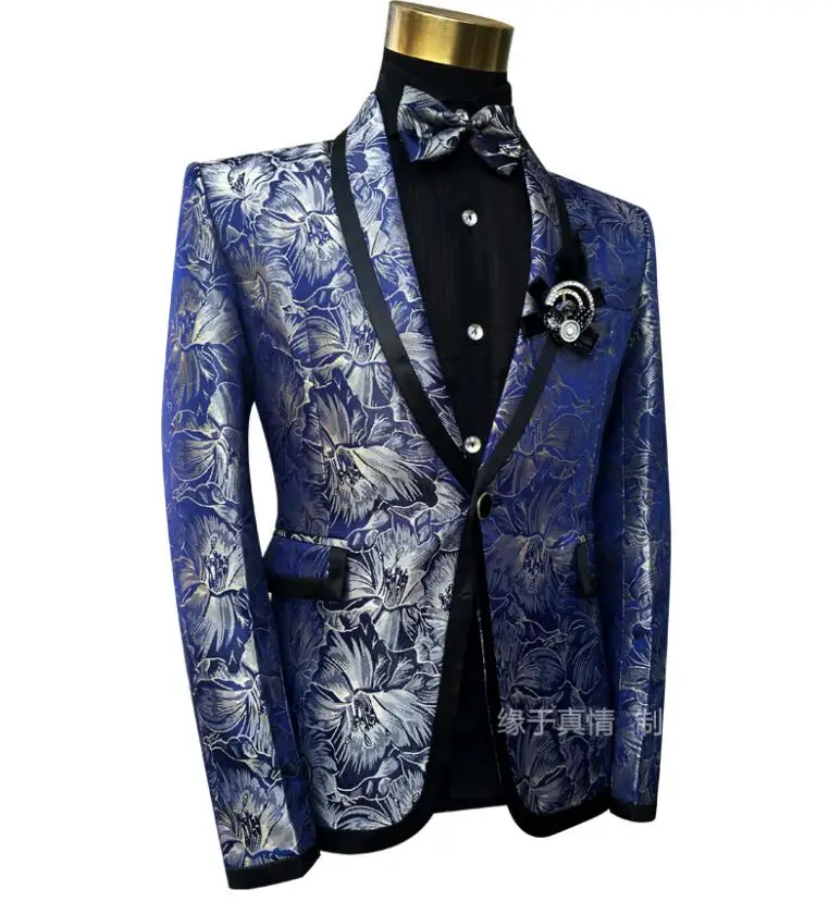Blazer men suit set with pants mens wedding suits costume singer star style dance stage clothing fashion pattern formal dress
Blazer men suit set with pants mens wedding suits costume singer star style dance stage clothing fashion pattern formal dress