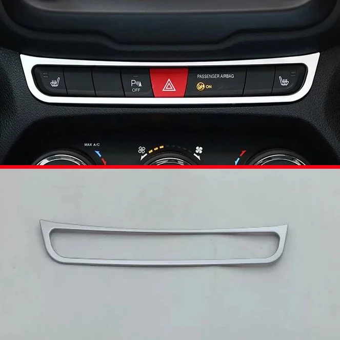 ABS Pearl Chrome Hazard Warning Light Switch Control Trim Cover For JEEP Renegade 2015 2016 2017 Car Accessories Stickers W4
ABS Pearl Chrome Hazard Warning Light Switch Control Trim Cover For JEEP Renegade 2015 2016 2017 Car Accessories Stickers W4