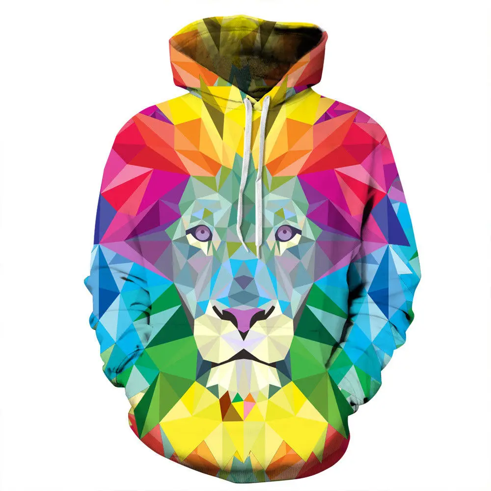 New Men 3D Sweatshirt Hoodies Painting Lion Printed Autumn and Winter Casual Loose Thin Hooded Hoodies Pullovers Jacket
New Men 3D Sweatshirt Hoodies Painting Lion Printed Autumn and Winter Casual Loose Thin Hooded Hoodies Pullovers Jacket