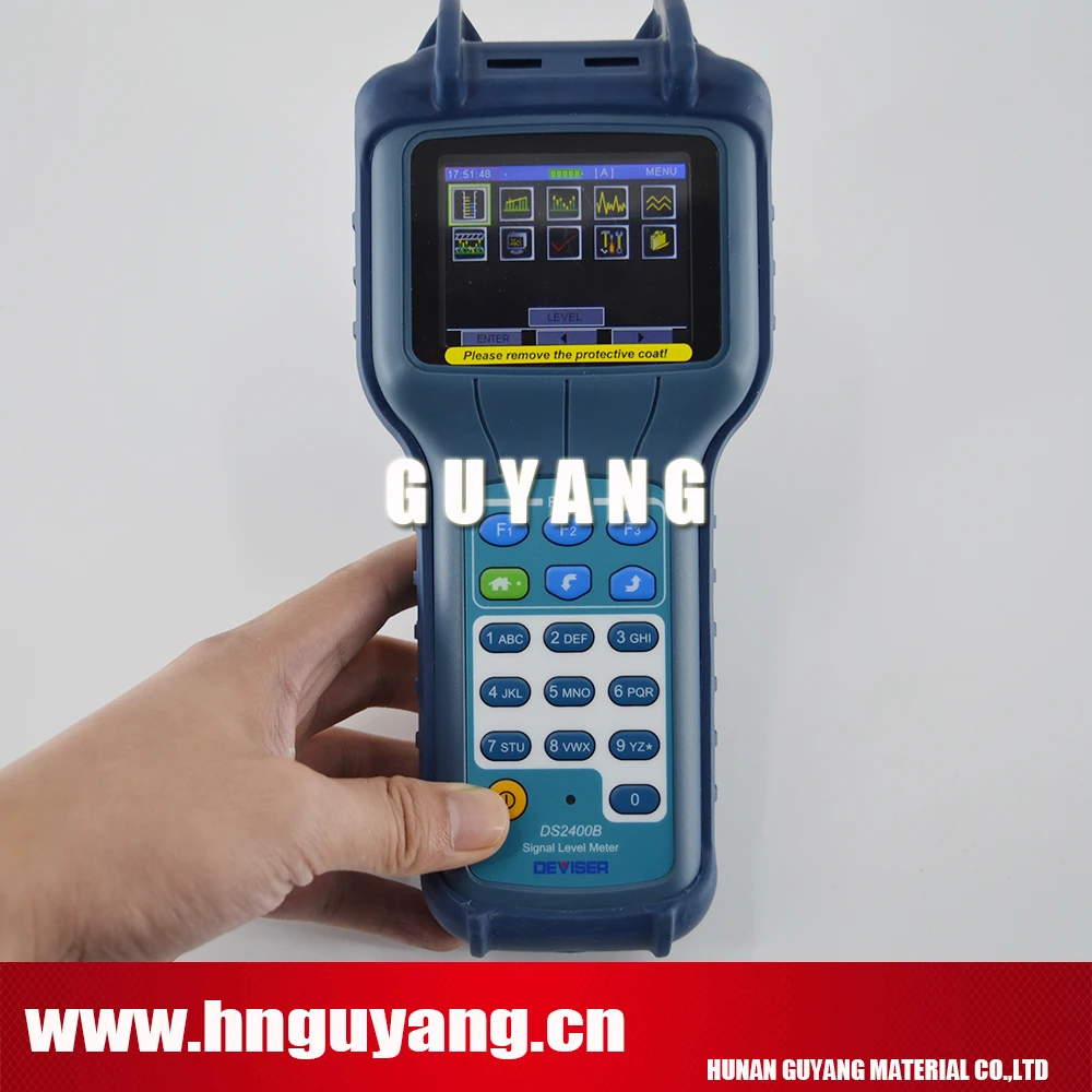 2.8 Inch TFT LCD TV & CATV QAM Modulation Meter 1GHz Deviser DS2400B Signal Level Meter CATV QAM Analyzer
2.8 Inch TFT LCD TV & CATV QAM Modulation Meter 1GHz Deviser DS2400B Signal Level Meter CATV QAM Analyzer
