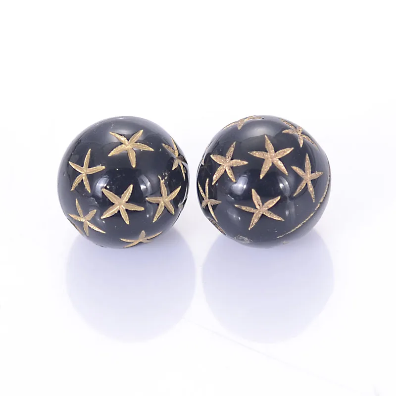 Wholesale 12mm Acrylic Round Beads With Gold Lined Star Antique Design Beads For Bracelet Jewelry Making Accessories
Wholesale 12mm Acrylic Round Beads With Gold Lined Star Antique Design Beads For Bracelet Jewelry Making Accessories