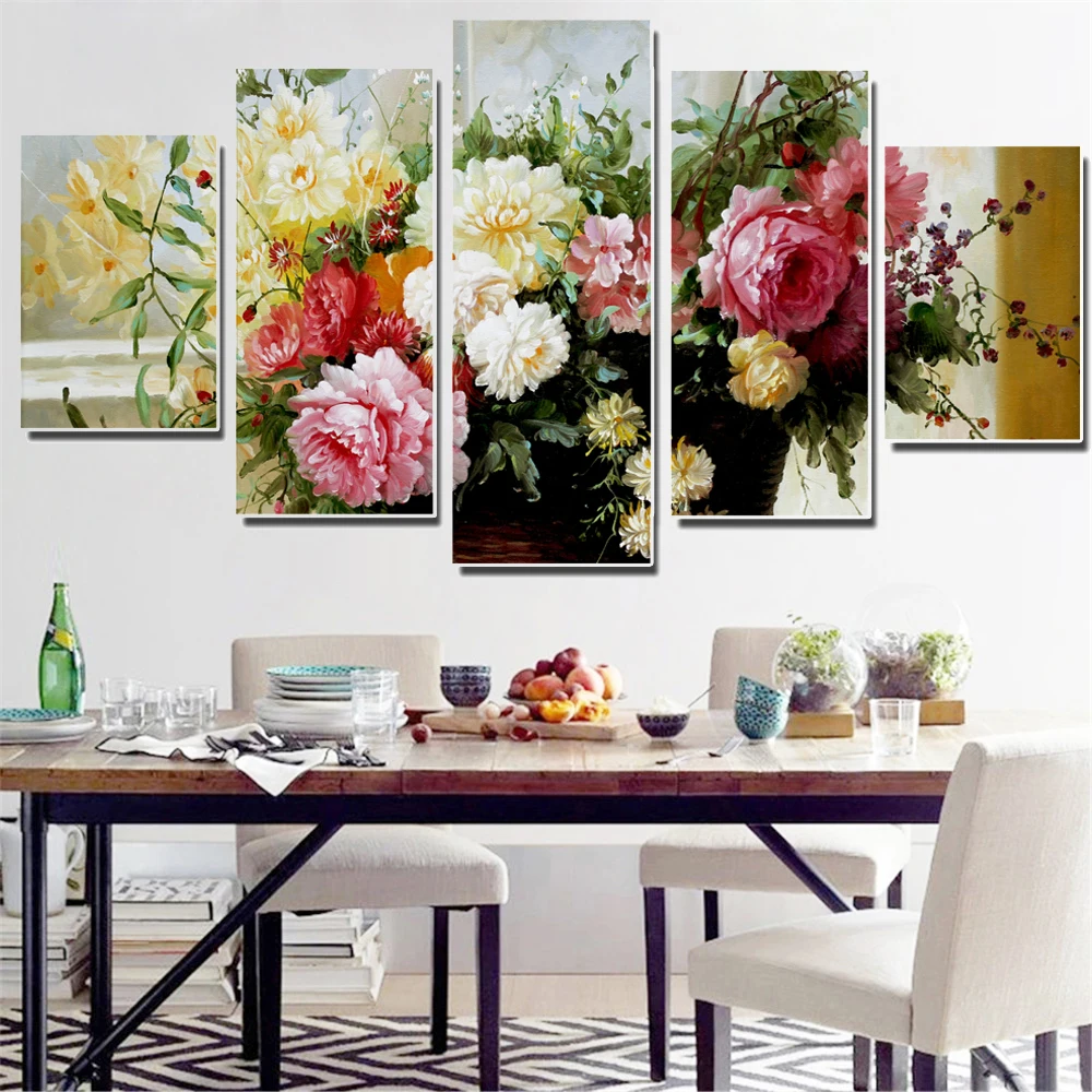 Frameless Oil Painting Colorful Flowers Modular Canvas Picture Wall Poster Home Decoration Print on Canvas for Wall Decor 5pcs
Frameless Oil Painting Colorful Flowers Modular Canvas Picture Wall Poster Home Decoration Print on Canvas for Wall Decor 5pcs