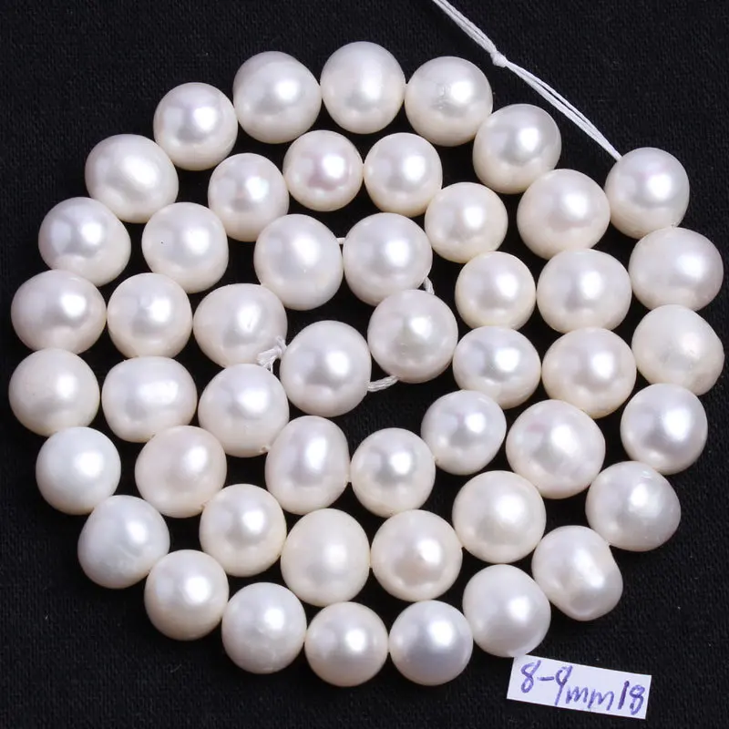 High Quality 8-8.3mm White Freshwater Cultured Pearl Nearly Shape Loose Beads Strand 35-38cm W212
High Quality 8-8.3mm White Freshwater Cultured Pearl Nearly Shape Loose Beads Strand 35-38cm W212