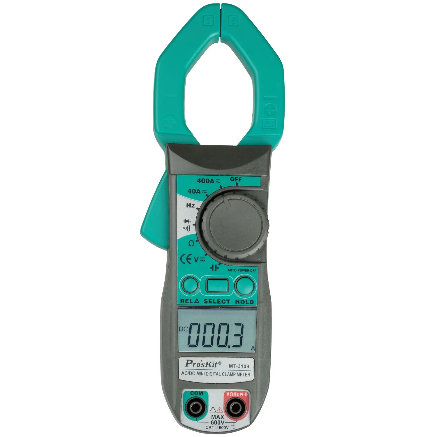 Тестер напряжения, тока, емкости Pros'Kit MT-3109/3/4DC, Токоизмерительные клещи
Тестер напряжения, тока, емкости Pros'Kit MT-3109/3/4DC, Токоизмерительные клещи