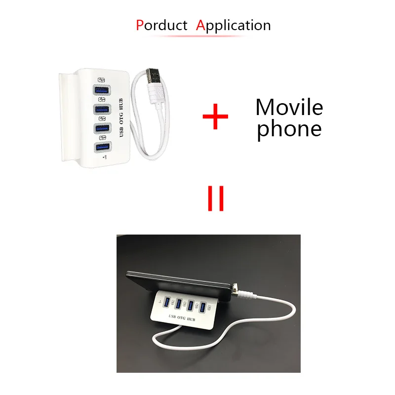 USB3.0 Splitter 4 USB Interfaces Android Phone Holder Tablet OTG HUB Turn Mouse Keyboard Hub Device
USB3.0 Splitter 4 USB Interfaces Android Phone Holder Tablet OTG HUB Turn Mouse Keyboard Hub Device