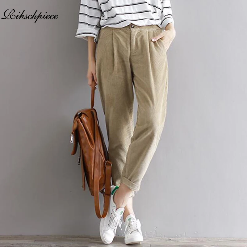 Rihschpiece 2018 Winter Velvet Pants Women High Waist Harem Pant Warm Loose Corduroy Sweatpants Trousers RZF1411
Rihschpiece 2018 Winter Velvet Pants Women High Waist Harem Pant Warm Loose Corduroy Sweatpants Trousers RZF1411