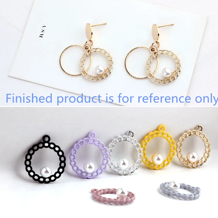 Min order 50pcs/lot alloy spray paint rounds shape With pearl charms diy jewelry earring/garments/necklace pendants accessory
Min order 50pcs/lot alloy spray paint rounds shape With pearl charms diy jewelry earring/garments/necklace pendants accessory