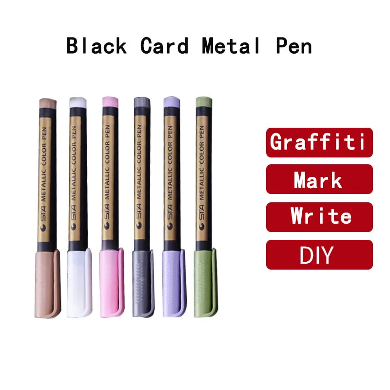 STA 8151 color metal marker liquid ink black personality graffiti writing marker card highlight pen DIY album pen 10 colors
STA 8151 color metal marker liquid ink black personality graffiti writing marker card highlight pen DIY album pen 10 colors