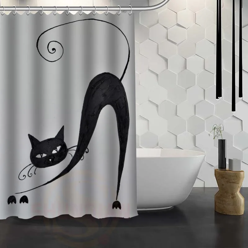 New Art Cat Custom Shower Curtain With Hooks 3d Waterproof Polyester Fabric Shower Curtain for Bathroom
New Art Cat Custom Shower Curtain With Hooks 3d Waterproof Polyester Fabric Shower Curtain for Bathroom