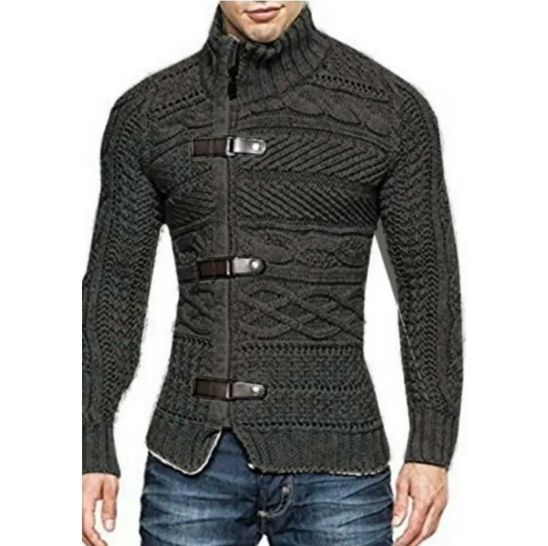 Dropping Solid color leather buckle zipper slim men's fashion jacket long sleeves irregular nightclub cotton top coat plus size
Dropping Solid color leather buckle zipper slim men's fashion jacket long sleeves irregular nightclub cotton top coat plus size