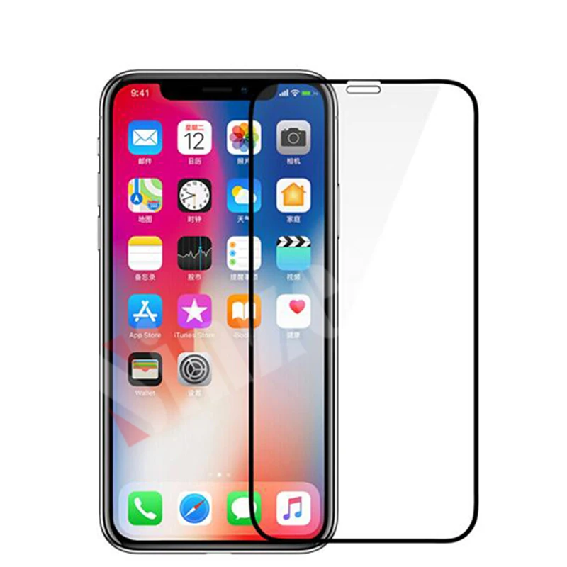 Sinzean 100 шт. для IPHONE 12 Pro Max/11 MAX/XS/XR Закаленное стекло Защитная пленка 678 2.5D плоская