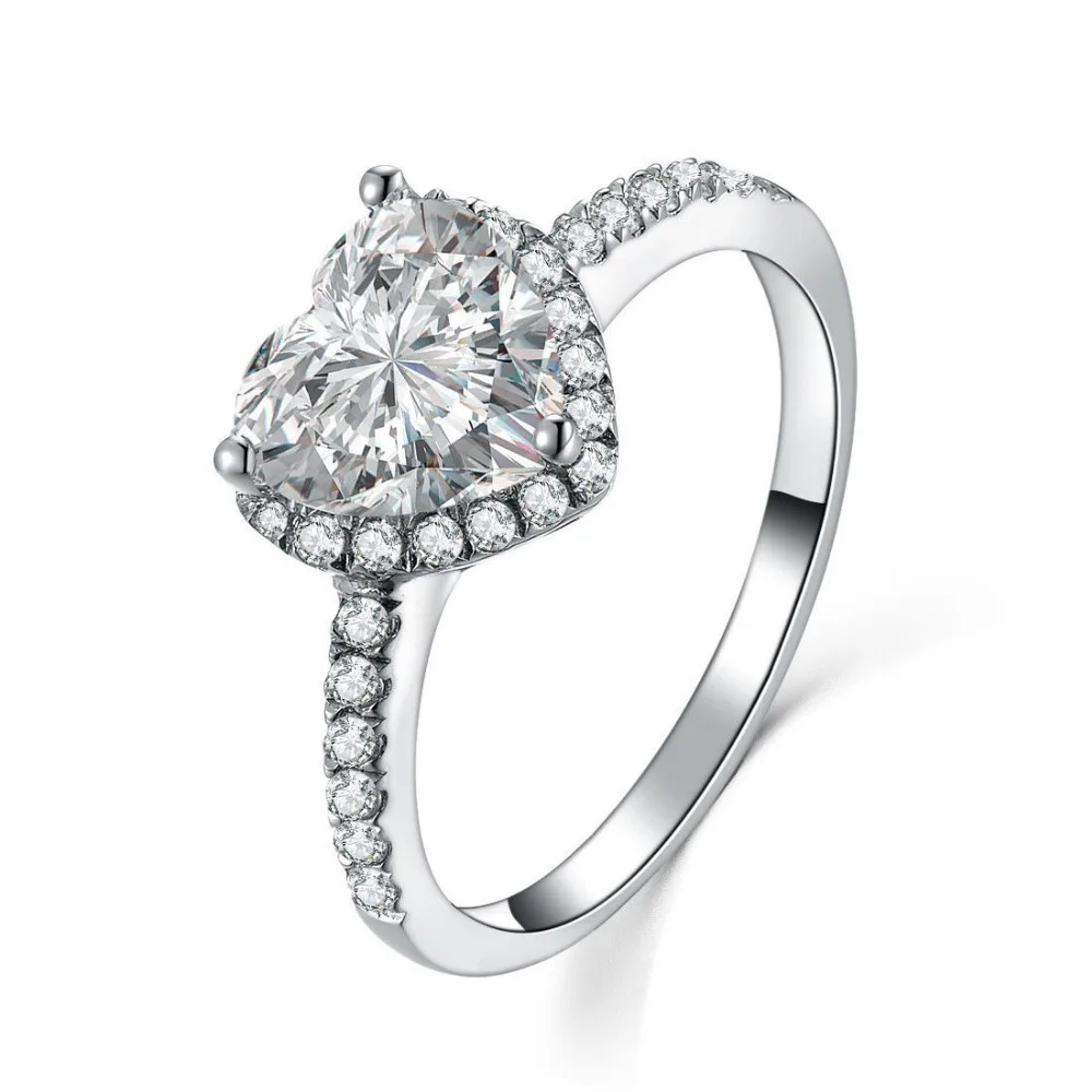 Test Real Genuine Moissanite Jewelry Heart Diamond Carbon Ring Engagement Sterling Silver Heart Ring Moissanite S925 Ring
Test Real Genuine Moissanite Jewelry Heart Diamond Carbon Ring Engagement Sterling Silver Heart Ring Moissanite S925 Ring