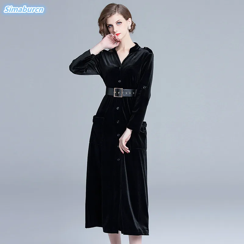 Elegant Black Velvet Dress Women 2020 Autumn Winter Dresses Woman Casual Ladies Long Sleeve Dress Party Dresses A-Line Vestidos
Elegant Black Velvet Dress Women 2020 Autumn Winter Dresses Woman Casual Ladies Long Sleeve Dress Party Dresses A-Line Vestidos