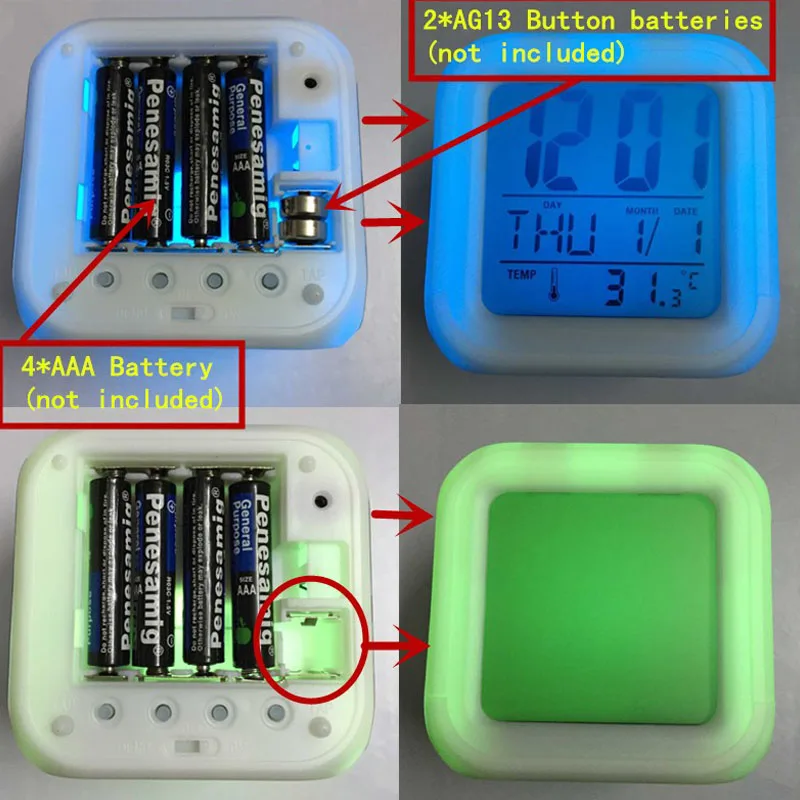 Very Cute Little Lamb Alarm Clock 7 Color Glowing Touch Sensing LED Alarm Clock For Kids Birthday Gift Multifunction Flash Clock
Very Cute Little Lamb Alarm Clock 7 Color Glowing Touch Sensing LED Alarm Clock For Kids Birthday Gift Multifunction Flash Clock