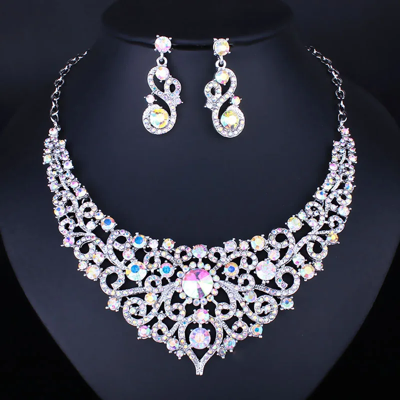 FARLENA Jewelry Cute Multicolor Crystal Rhinestones Necklace and Earrings for Women Wedding Bridal Jewelry Sets
FARLENA Jewelry Cute Multicolor Crystal Rhinestones Necklace and Earrings for Women Wedding Bridal Jewelry Sets
