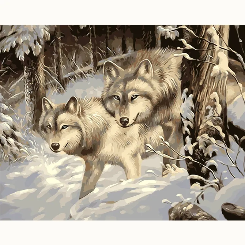 Wolf snow night wolves animal Painting By Numbers Canvas Painting Print On Canvas Unique Gift Home Decor Wall Artwork hand paint
Wolf snow night wolves animal Painting By Numbers Canvas Painting Print On Canvas Unique Gift Home Decor Wall Artwork hand paint