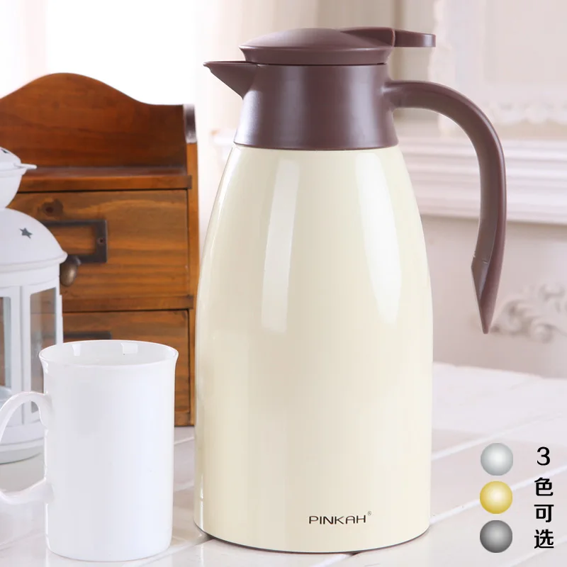 PINKAH 1.5L/2LThermo кувшин тепловой чайник с вакуумной изоляцией кофейного чая Термосы