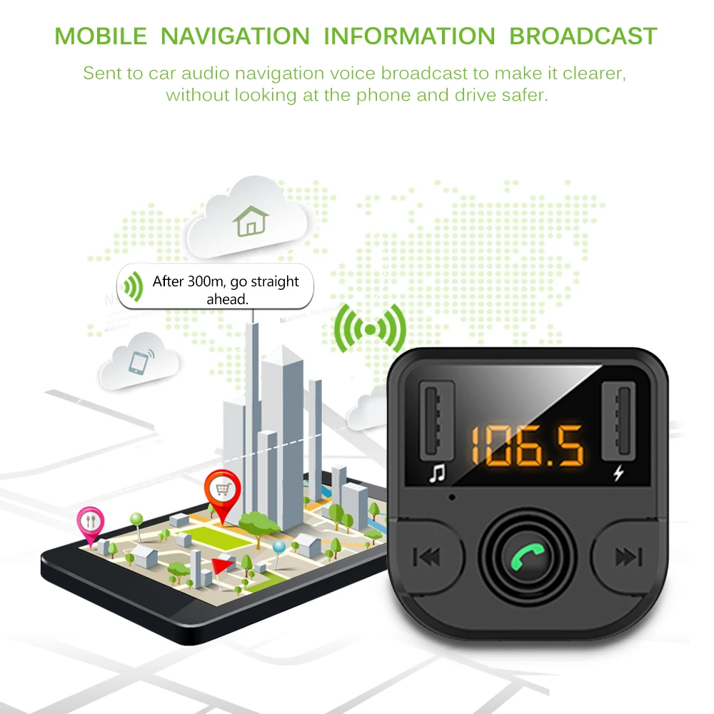 Car MP3 Player Multifunctional Bluetooth Receiving Lossless Music Car USB Car U Disk Fast Charger Car Music Receiver Adapter
Car MP3 Player Multifunctional Bluetooth Receiving Lossless Music Car USB Car U Disk Fast Charger Car Music Receiver Adapter