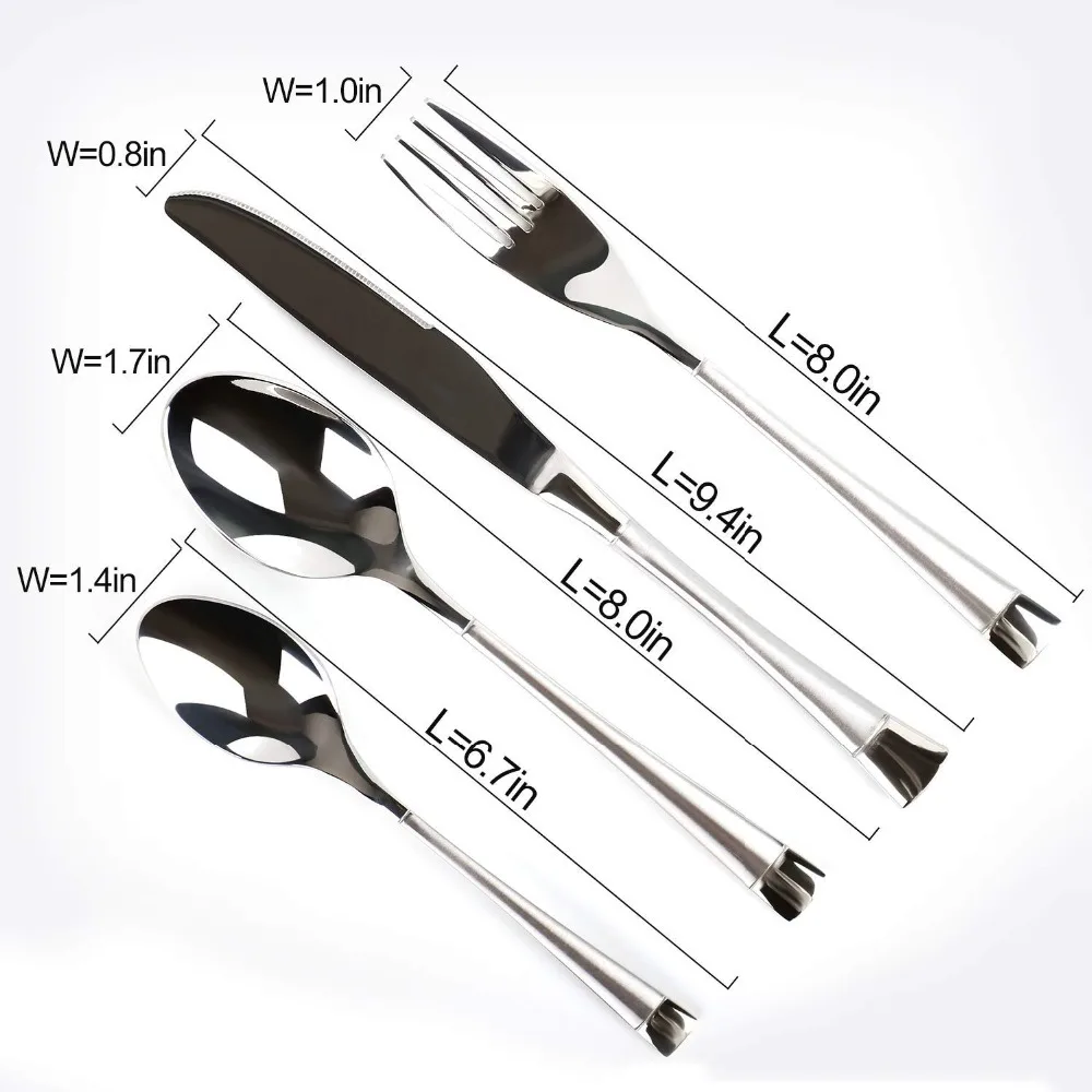 24 PCS Tableware Cutlery Set Flatware Set Stainless Steel Matte Knife Fork Spoon Set Family Candlelight Dinner Party Gift Box
24 PCS Tableware Cutlery Set Flatware Set Stainless Steel Matte Knife Fork Spoon Set Family Candlelight Dinner Party Gift Box