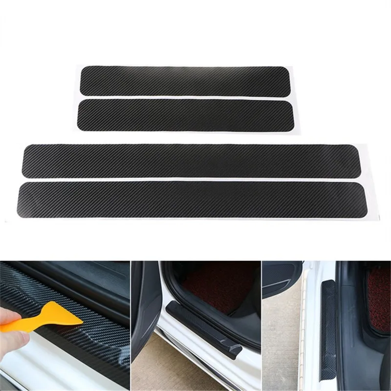 4pcs 4D Carbon Fiber Look Car Door Plate Sill Scuff Cover Sticker Anti Scratch Self Adhesive Interior Accessories Universal DIY
4pcs 4D Carbon Fiber Look Car Door Plate Sill Scuff Cover Sticker Anti Scratch Self Adhesive Interior Accessories Universal DIY
