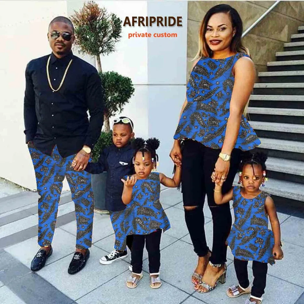 2019 African couple clothes dress for women with kids skirt traditional family bazin riche print cotton wax plus size A72F02
2019 African couple clothes dress for women with kids skirt traditional family bazin riche print cotton wax plus size A72F02