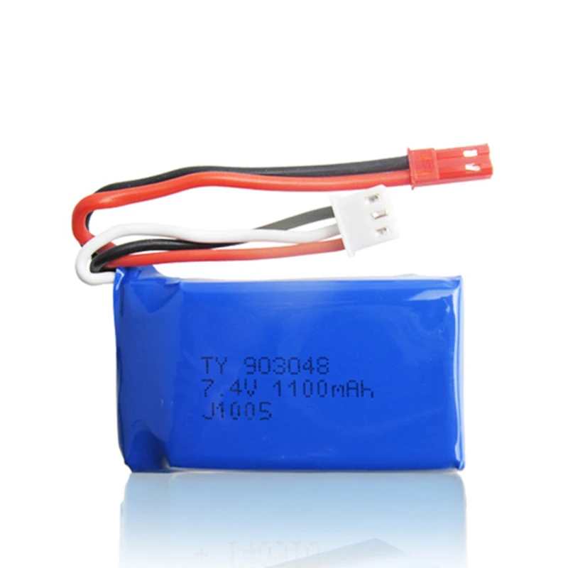 

7.4V 1100mAh 903048 Lipo Battery For WLtoys V353 Aircraft LiPo Battery For WLtoys A949 A959 A969 A979 k929 Remote Control Car