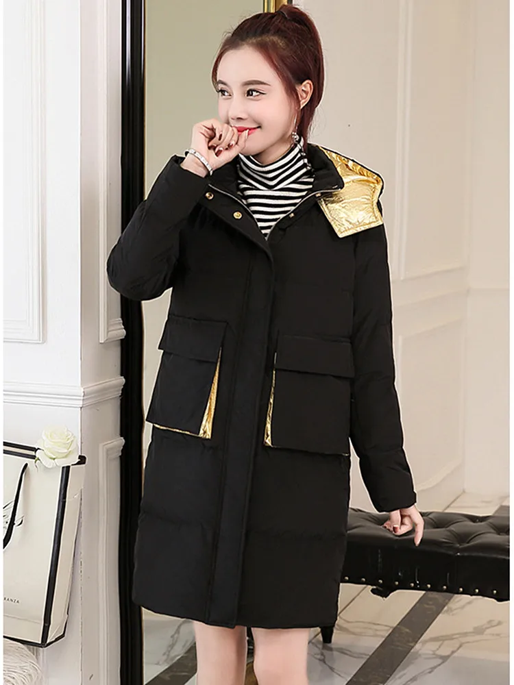 2018 New Down Cotton Jacket Women's Long Hooded Thicken Loose Large Size Women Cotton Coat Long Sleeves Women's Clothing
2018 New Down Cotton Jacket Women's Long Hooded Thicken Loose Large Size Women Cotton Coat Long Sleeves Women's Clothing