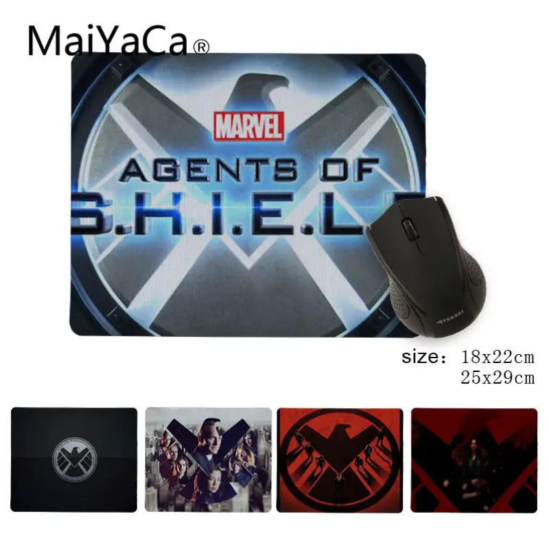 MaiYaCa крутые новые Агенты S.H.I.E.L.D. Прочный резиновый коврик для мыши Размер 25x29 см