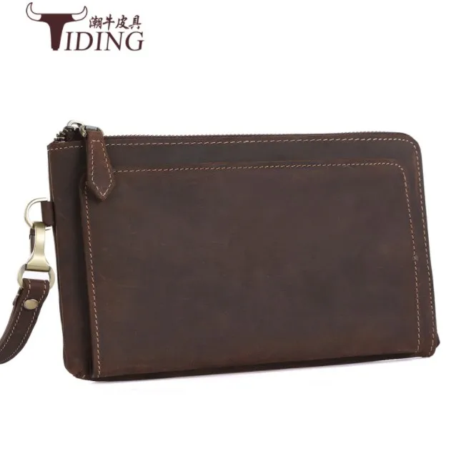 2018 Crazy Horse Leather Men Clutch Bags Vintage Large Capacity Men Zipper Hasp Clutches Envelope Purse Portable Phone Handbag
2018 Crazy Horse Leather Men Clutch Bags Vintage Large Capacity Men Zipper Hasp Clutches Envelope Purse Portable Phone Handbag