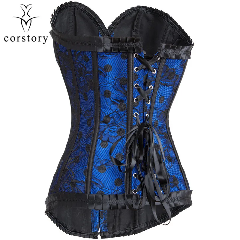 Vintage Red Floral Lace Ruffle Women Corset Sexy Strapless Waist Trainer Corselet Steampunk Gothic Corsets And Bustiers Overbust
Vintage Red Floral Lace Ruffle Women Corset Sexy Strapless Waist Trainer Corselet Steampunk Gothic Corsets And Bustiers Overbust