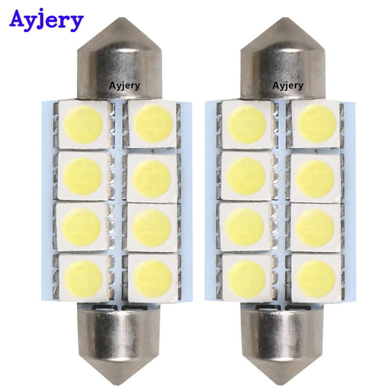 AYJERY! 300 шт. C5W 5050 8 светодиодов 8 SMD 31 мм 36 мм 39 мм 41 мм гирлянда купольная лампа 12 В для салона автомобиля лампы для багажного отделения
AYJERY! 300 шт. C5W 5050 8 светодиодов 8 SMD 31 мм 36 мм 39 мм 41 мм гирлянда купольная лампа 12 В для салона автомобиля лампы для багажного отделения