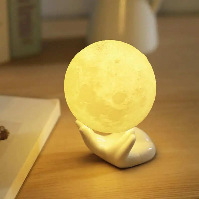 3D Moon Lamp USB LED Night Light Lunar Moonlight Touch Sensor 2 Color Changing Bedroom Christmas Home Decoration Moon Light
3D Moon Lamp USB LED Night Light Lunar Moonlight Touch Sensor 2 Color Changing Bedroom Christmas Home Decoration Moon Light