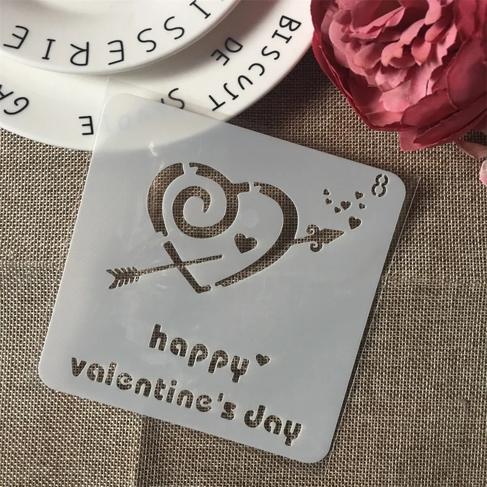 1Pcs 13cm Happy Valentine Day Arrow DIY Layering Stencils Wall Painting Scrapbook Coloring Embossing Album Decorative Template
1Pcs 13cm Happy Valentine Day Arrow DIY Layering Stencils Wall Painting Scrapbook Coloring Embossing Album Decorative Template