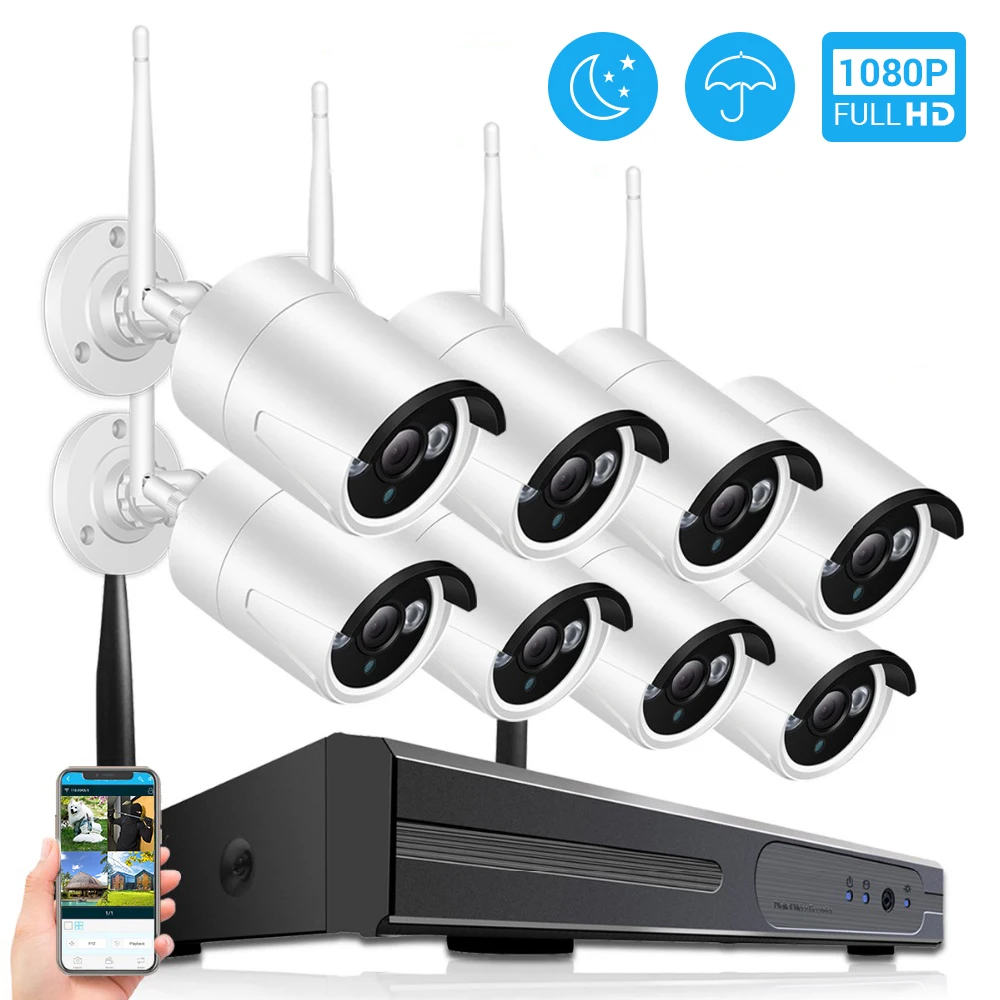 Камера наружного видеонаблюдения Hamrolte 8CH1080P NVR 1080P водонепроницаемая с поддержкой wi-fi
Камера наружного видеонаблюдения Hamrolte 8CH1080P NVR 1080P водонепроницаемая с поддержкой wi-fi