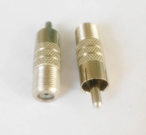 100pcs RCA Male Plug to F Type Video Coaxial Coax Jack Female Jack Straight Adapter Connector TV Cable Coupler
100pcs RCA Male Plug to F Type Video Coaxial Coax Jack Female Jack Straight Adapter Connector TV Cable Coupler